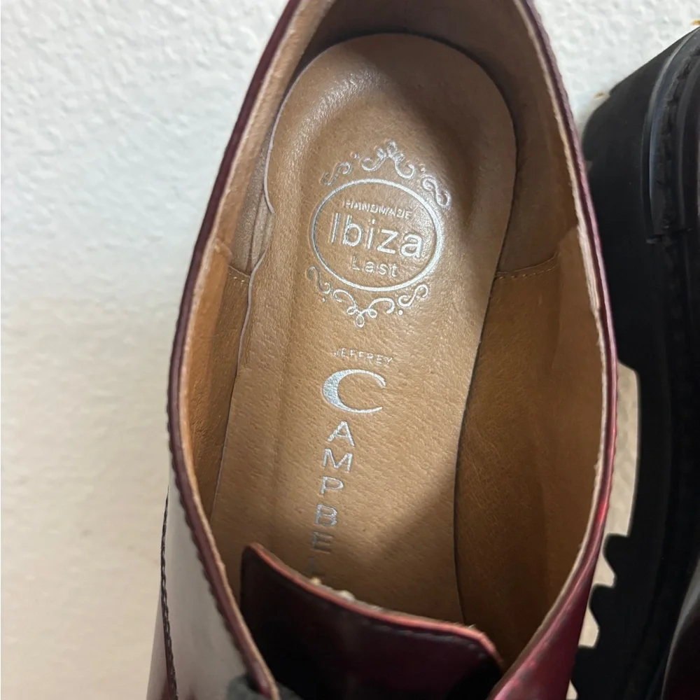 Jeffrey Campbell Dark Red Lace-Up Flats - Picture 8 of 10